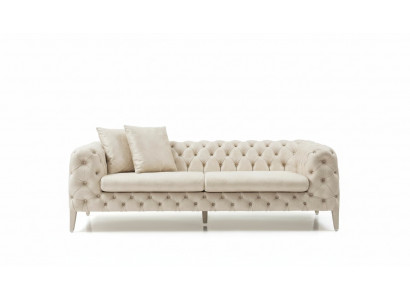 Wunnzëmmer Wäissen Véiersëtzer Designer Luxus Sofa 4-Sëtzer Polstersofa