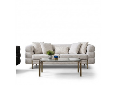 Wäissen Dräisëtzer Luxus 3-Sëtzer Wunnzëmmer Designer Sëtzmobiliar Sofas