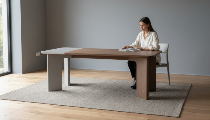 Luxuriéise Iessdësch Iesszëmmer Dëscher Modern Holzdëscher Iesszëmmermiwwelen