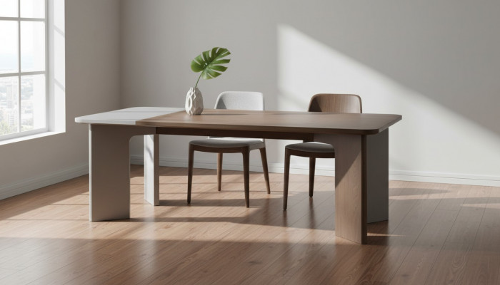 Luxuriéise Iessdësch Iesszëmmer Dëscher Modern Holzdëscher Iesszëmmermiwwelen