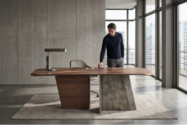 Designer brongen Iessdësch Luxus Holzdësch Iesszëmmer Héichqualitativ Miwwelen