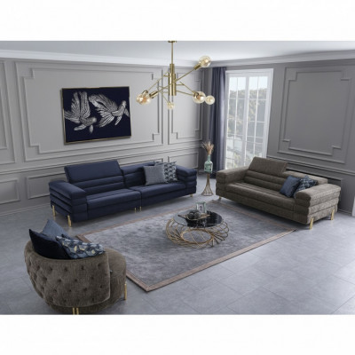 Wunnzëmmer Set Sofagarnitur 431 Sëtzer Luxus Miwwel Design Polstersaachen