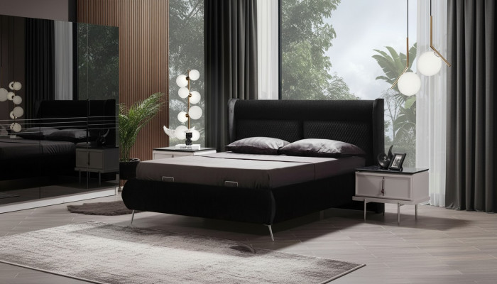Designer Better Luxusbett 2x Nuetsdëscher 3stéck Schlofzëmmer Neien Set