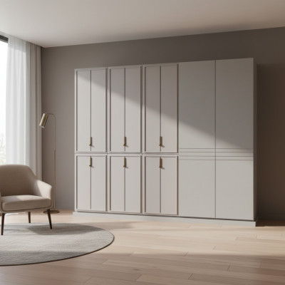 Groue Schlofkummersschaf Luxus Schief Kabinetter Holzschaf Miwwelen Schaf