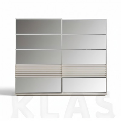 Designer groer Kleederschaf aus Holz, Schlofschaf Luxus Schief.