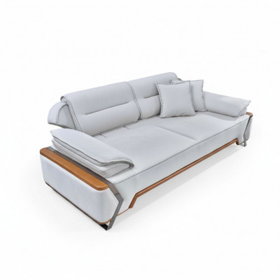 Designer wäisst Sofa Luxus Wunnzëmmer Canapé Polster 3-Sëtzer Neien 3-er