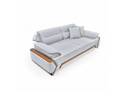 Designer wäisst Sofa Luxus Wunnzëmmer Canapé Polster 3-Sëtzer Neien 3-er