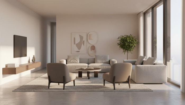 Braunen Wunnzëmmer Ronde Couchtisch Designer Holzdësch Ronndëscher Nei