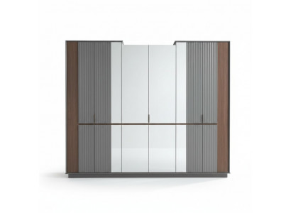 Moderne Glasschaf Luxus Kleederschief Schlofzëmmer Holzmöbel Nei