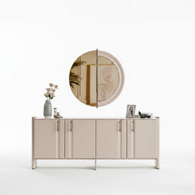 Iesszëmmer Luxus Sideboard Stilvolle Glas Spigel 2tlg Garnitur