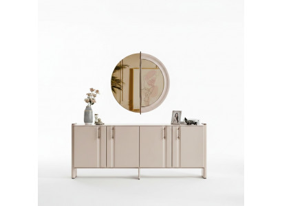 Iesszëmmer Luxus Sideboard Stilvolle Glas Spigel 2tlg Garnitur