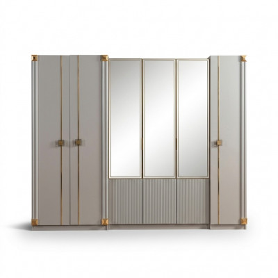 Designer Kleederschaf Sallzëmmer Luxus Schränker Stil Holzmöbel