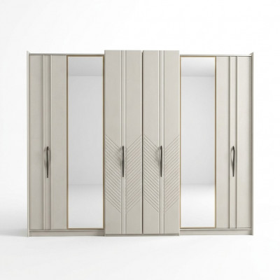 Wäissen Moderne Kleederschaf Schlofkummer 4-diiregen Holz Schaf Nei