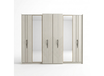 Wäissen Moderne Kleederschaf Schlofkummer 4-diiregen Holz Schaf Nei