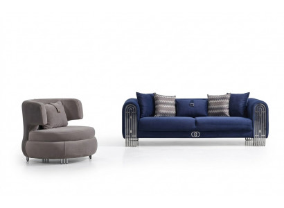 Luxus Sofa Garnitur Couch Miwwel 3+1 Sëtzer Couchen Sofa Polster Miwwel 2tlg