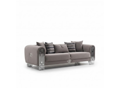 Elegant Stoffcouch Polstersofa Miwwelen Wunnzëmmer Miwwel Textil Sofaen