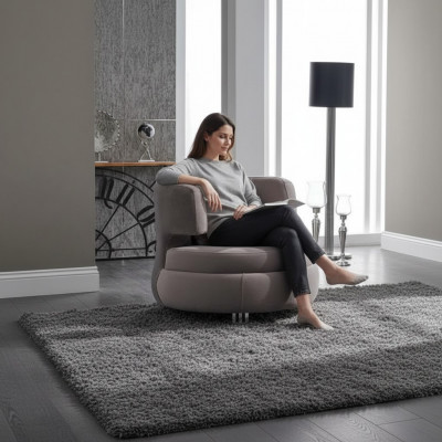 Moderne Stillounge Designer Luxus Sëtzt Textil Miwwelen Club Relax