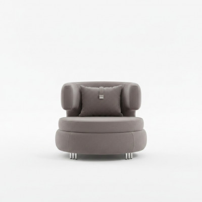 Moderne Stillounge Designer Luxus Sëtzt Textil Miwwelen Club Relax