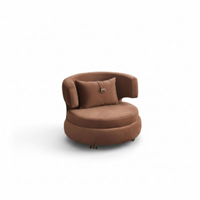 Luxus Still Canapé Stoff Miwwelen Braun Sëtz Neien Modernen Design