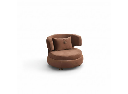 Luxus Still Canapé Stoff Miwwelen Braun Sëtz Neien Modernen Design