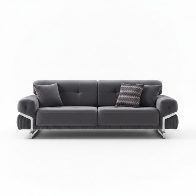 Grou Sofa Komplett Wunnzëmmermiwwelen Luxus Polstersëtzer Dräistäzer.