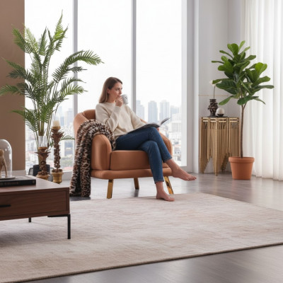 Designer Sëtzfauteuil Stuff Luxus Sëtz Polster Textil Miwwelen Modern Lehnstull Neit