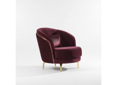 Moderne Fautteuil Designer Sëtz Polster Stoff Textil Miwwelen Wunnzëmmermiwwelen