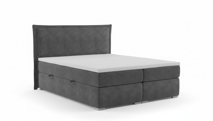 Bett Schlofkummer Duebelbett Luxus Modern Miwwelen Designer Polster Boxspringbett