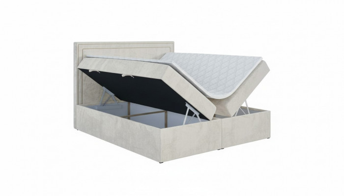 Modern Bett Polster Design Luxus Duebel Miwwelen Schlofzëmmer Boxspringbett Miwwelen