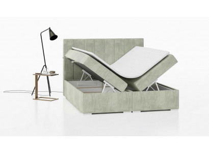Luxe Bett Polstermeubel Schlofzëmmer Boxspringbett Design Duebelbett Neien