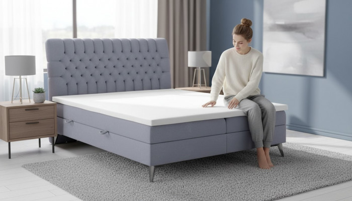 Chesterfield Bett Polster Design Luxus Duebelbett Schlofkummer Boxspringbett