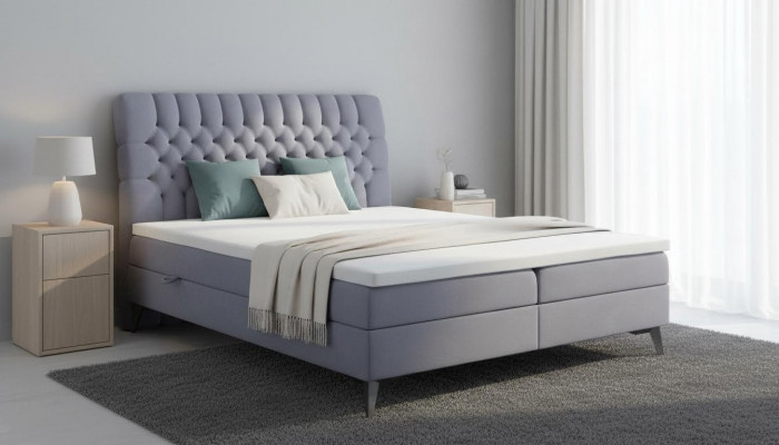 Chesterfield Bett Polster Design Luxus Duebelbett Schlofkummer Boxspringbett