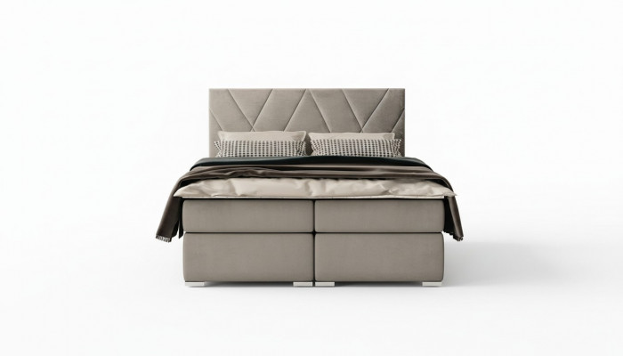 Luxus Schlofkummer Bett Polster Stoffdesign duebel Bett Miwwelen Boxspringbett