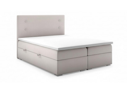 Schlofkummer Bett Këssen Modern Design Luxus Duebelbett Beige Boxspringbett