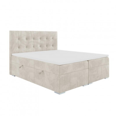 Bett Luxus Schlofzëmmer Duebelbett Textil Polster Design Miwwelen Boxspringbett