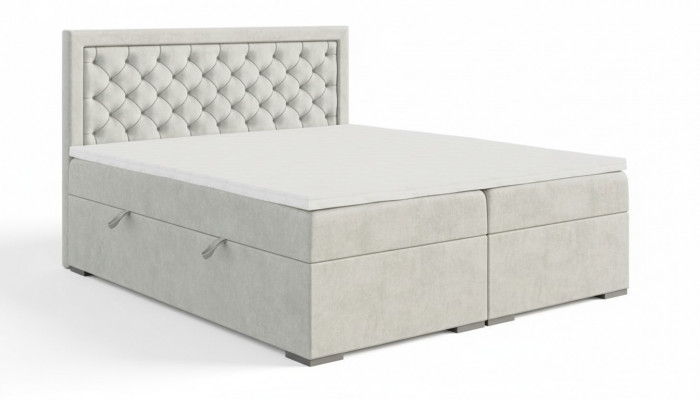 Schlofkummer Bett Luxus Miwwelen Stil Modern Boxspringbett Design Duebelbett