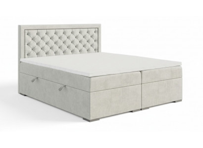 Schlofkummer Bett Luxus Miwwelen Stil Modern Boxspringbett Design Duebelbett