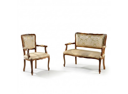 Sofagarnitur 3+3+1+1 Sëtzer Dësch Sofa Sofas Fotell Luxus Garnitur Set 5tlg