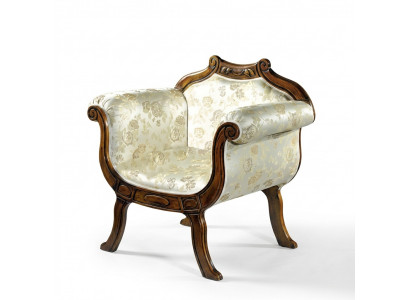 Klassësche Luxus Einsëtzer Gepolstert Sëtz Textilmöbel Designer Fauteuil
