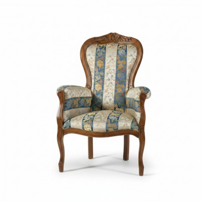 Designer Sesselen Sëtz Luxus Textil Polster Stoff Miwwelen Klassesch Design