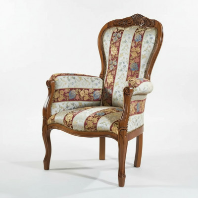 Klassesche Designer Sessel Wunnzëmmersmiwwel Sëtzmiwwel Textil Miwwel Neit