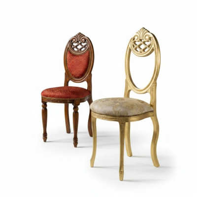 Designer Luxus Klassesch Eesszëmmer Stull Sëtz Miwwel Lehnstull