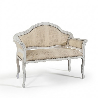 Beige Klassesch Polsterbank Designer Wunnzëmmer Sëtzmoobel Nei Luxus
