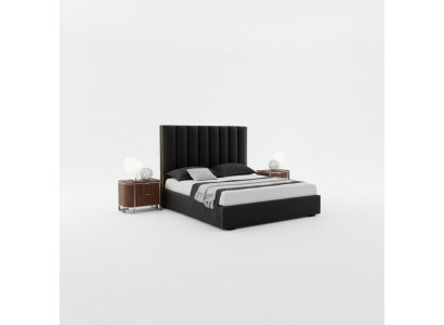 Komplett Modern Zëmmer Set Designer Bett + 2x Nuetsdëscher 3tlg