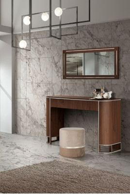 Designer Komplett Schminktisch+Spigel Modern Miwwelen Nei Set 2 tlg.
