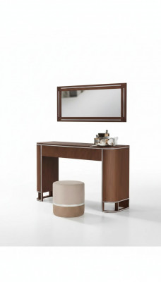 Designer Komplett Schminktisch+Spigel Modern Miwwelen Nei Set 2 tlg.