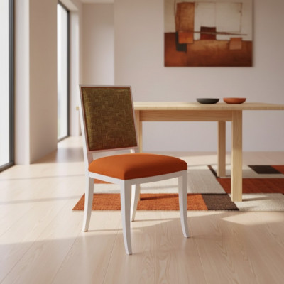 Iesszëmmer Designer Stull Holz Luxus Stil Klassësche Polsterstull