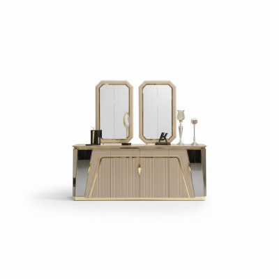Modern Iesszëmmer Set Iessdësch Anrichte mat Spigel nei Luxus Ariichtung Nei