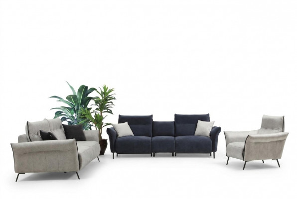 Sofagarnitur Wunnzëmmer Sofa Set Polster Miwwelen Luxus Fauteuil Modern Design Nei
