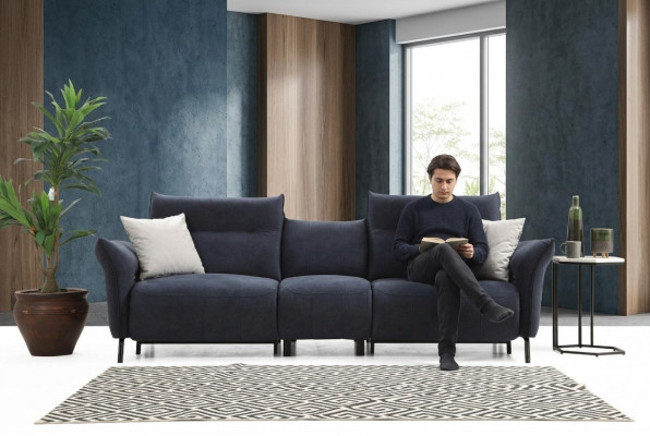 Designer Sofa Canapé Polstersofa Sëtzgeleeënheet Modern Wunnzëmmer Luxus Miwwelen